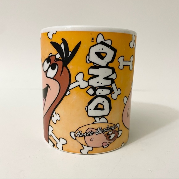 1993 MSC Hanna Barbera The Flintstones Dino Cartoon Coffee Mug - Picture 2 of 13